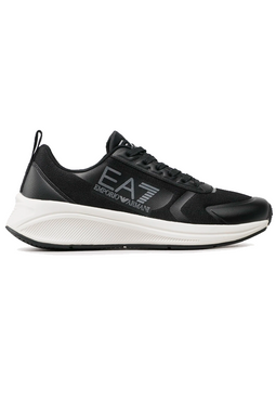 Armani EA7 Silver Runner Sneakers Black