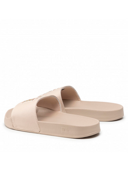 Tommy Hilfiger Women TH Logo Slides Beige
