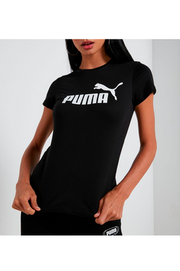 PUMA Women Essential Logo Tee Black