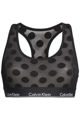 Calvin Klein Women Modern Dot Unlined Bralette Black - Luxivo