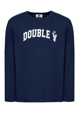 Wood Wood Double A Patch L/S Tee Navy