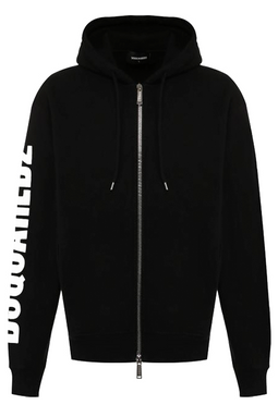 Dsquared2 Zip Hoodie Black - Luxivo