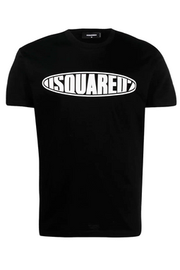 Dsquared2 Surf Board Logo Tee Black
