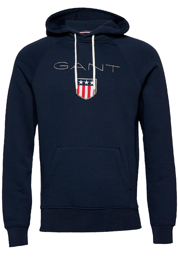 GANT Shield Hoodie Navy Luxivo