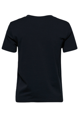 GANT Women Gold Shield Logo Tee Black