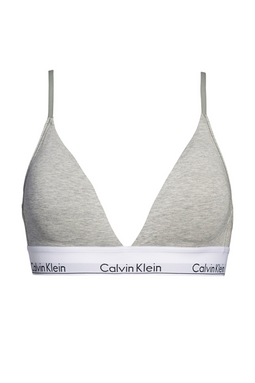 Calvin Klein Women Unlined Triangle Bralette Grey - Luxivo