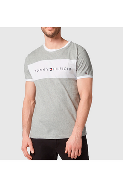 Tommy Hilfiger Colorblock Logo S/S Tee Grey