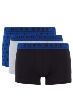 Hugo Boss Trunks 3-Pack Design Multi - Luxivo