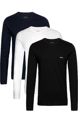 Hugo Boss L/S 3-Pack Regular  T-shirt Multi