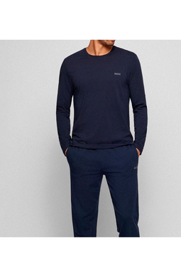 Hugo Boss L/S Logo Tee Navy