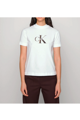 Calvin Klein Women Icon Logo Tee White