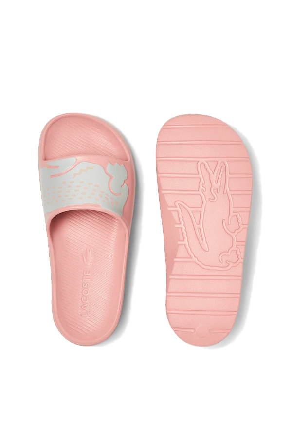Lacoste sliders womens pink on sale