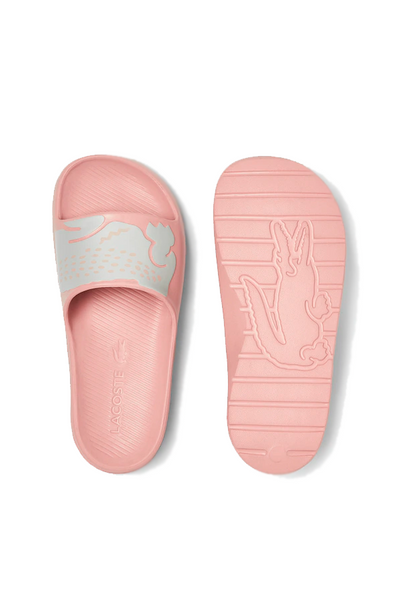 Lacoste slides womens pink best sale