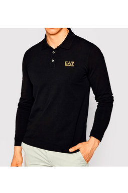 Armani EA7 Core L/S Polo Gold
