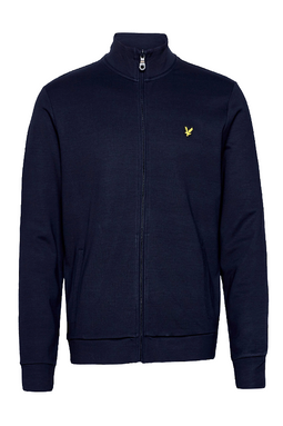 Lyle & Scott Zip Track Top Navy - Luxivo