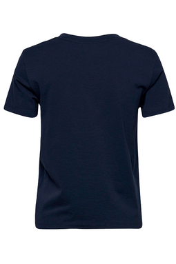 GANT Women Gold Shield Logo Tee Navy