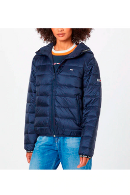 Tommy Hilfiger Women Quilted Hooded Jacket Navy