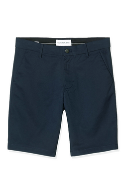 Calvin Klein Slim Chino Shorts Navy - Luxivo