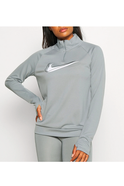 Nike Women Dri-FIT Midlayer Half-Zip Grey