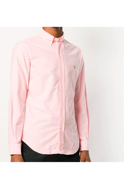 Lauren Oxford Slim Shirt Pink –