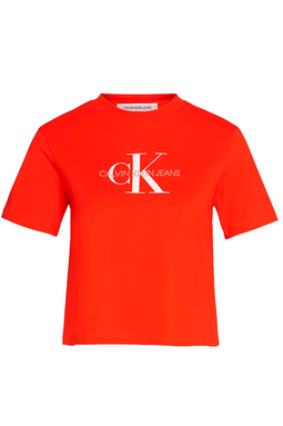 Calvin Klein Women True Icon Tee Red - Luxivo