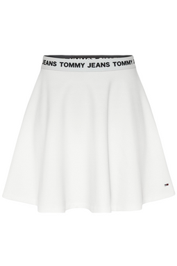 Tommy Hilfiger Women Logo Skirt Fit And Flare White