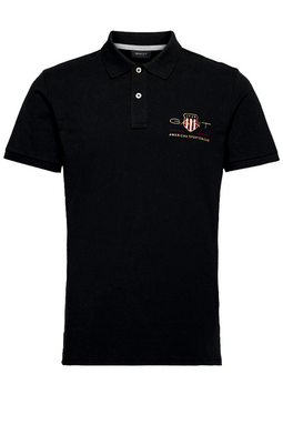GANT Gold Shield Piqué Polo Regular Black