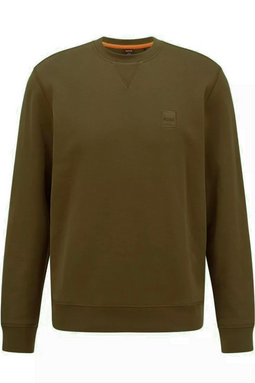 Hugo Boss Westart Patch Logo Sweatshirt Army
