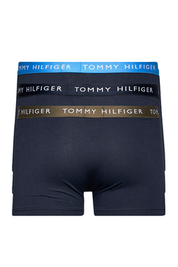 Tommy Hilfiger 3-Pack Trunks Waistband Logo Navy