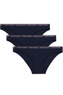 Tommy Hilfiger Women Bikini Briefs 3-Pack Navy - Luxivo