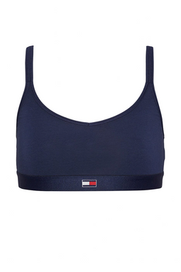 Tommy Hilfiger Women Flag Logo Bralette Navy - Luxivo