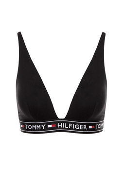 Tommy Hilfiger Women Micro Triangle Bralette Black - Luxivo