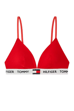 Tommy Hilfiger Women Padded Logo Bralette Red - Luxivo