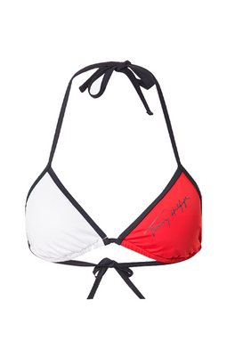 Tommy Hilfiger Women Triangle Bikini Top Navy