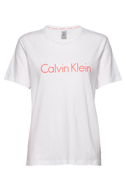 Calvin Klein Women S/S Crew Neck Tee White Grape - Luxivo