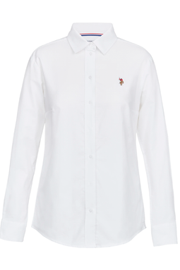 U.S. POLO ASSN. Women Gina Oxford Shirt White