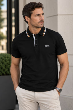 Hugo Boss Paddy Pro Contrast Polo Black