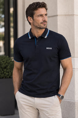 Hugo Boss Paddy Pro Contrast Polo Navy