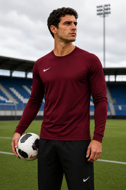 Nike VI L/S Training Tee Dark Red