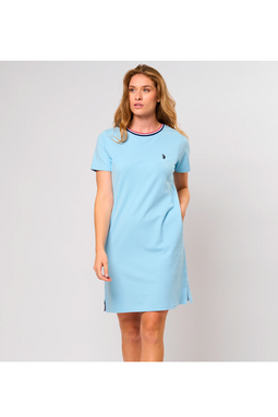 U.S. POLO ASSN. Women Pique Dress EBBA Cerulean