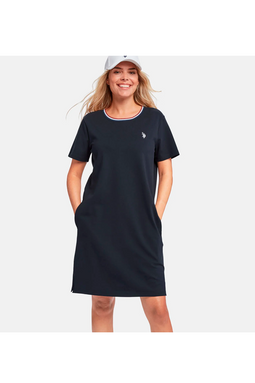 U.S. POLO ASSN. Women Pique Dress EBBA Navy