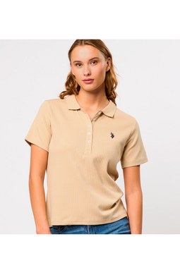 U.S. POLO ASSN. Women Rib Polo Helga Sand