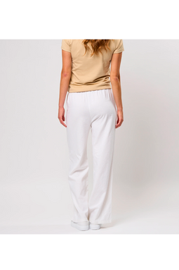 U.S. POLO ASSN. Women Linen Pants IBI White