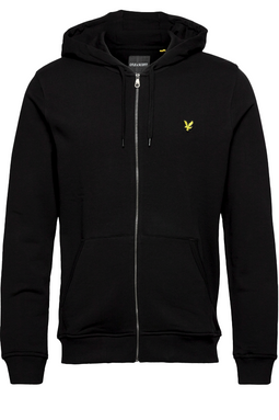 Lyle & Scott Logo Zip Hoodie Black