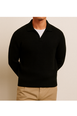 Resteröds Kane Knit Polo Black
