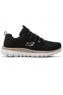 Skechers Women Graceful Sneakers Black/Gold