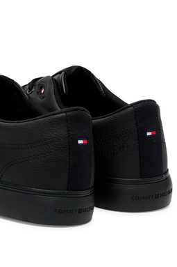 Tommy Hilfiger Leather Sneaker Low Top Black