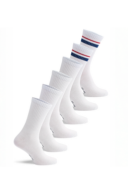 U.S. POLO ASSN. 6-Pack Socks BO White