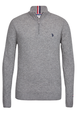 U.S. POLO ASSN. Half-Zip Knit Kevin Grey