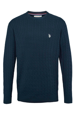U.S. POLO ASSN. Cable Knit Signature Navy